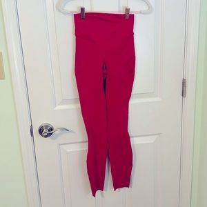 Red Lululemon Legging Size 2 NWOT